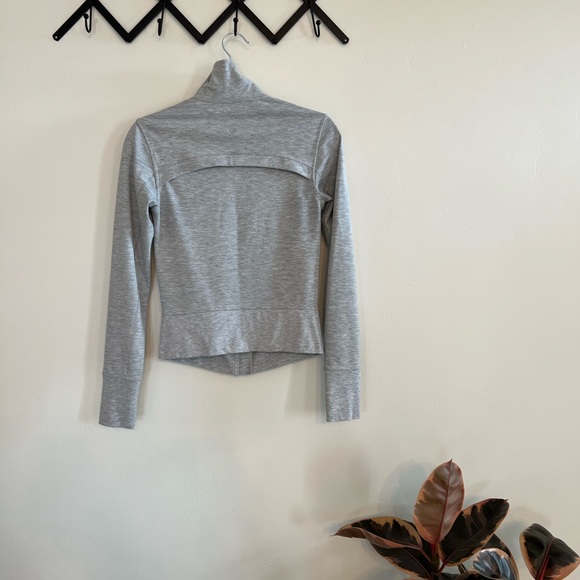 Lululemon Althetica Grey Full Zip Fitted Jacket - Picture 2 of 5